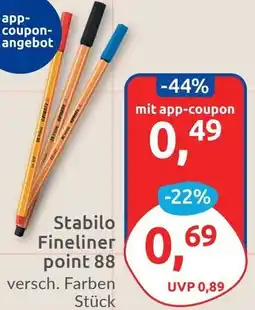 Budni Stabilo Fineliner point 88 Angebot