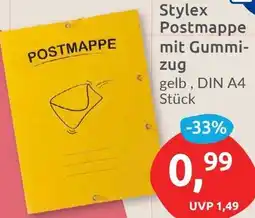 Budni Stylex Postmappe mit Gummizug Angebot