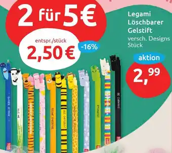 Budni Legami Löschbarer Gelstift Angebot