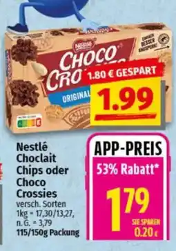 NP Discount Nestlé Choclait Chips oder Choco Crossies Angebot