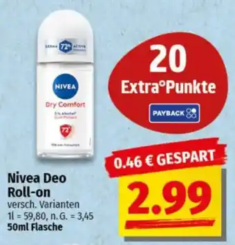 NP Discount Nivea Deo Roll-on Angebot