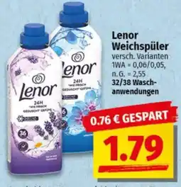 NP Discount Lenor Weichspüler Angebot