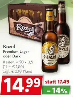 Getränkeland Kozel Premium Lager oder Dark Angebot