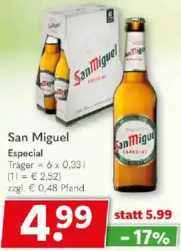 Getränkeland San Miguel Especial Angebot