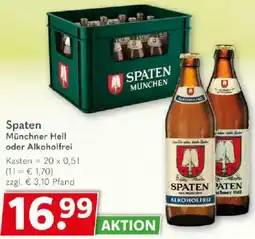 Getränkeland Spaten Münchner Hell oder Alkoholfrei Angebot