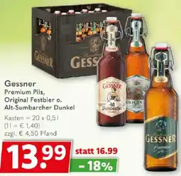 Getränkeland Gessner Premium Pils, Original Festbier Angebot