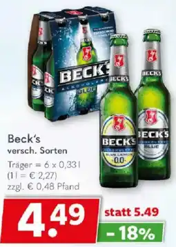 Getränkeland Beck's Angebot