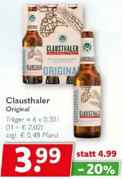 Getränkeland Clausthaler Original Angebot