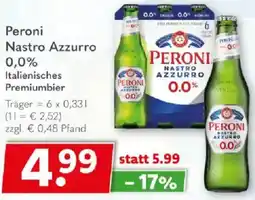 Getränkeland Peroni Nastro Azzurro 0.0% Angebot