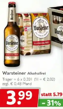 Getränkeland Warsteiner Alkoholfrei Angebot