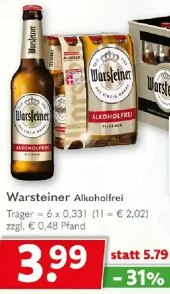 Getränkeland Warsteiner Alkoholfrei Angebot