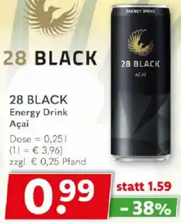 Getränkeland 28 BLACK Energy Drink Açaí Angebot