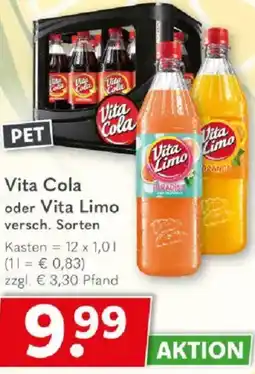 Getränkeland Vita Cola oder Vita Limo Angebot