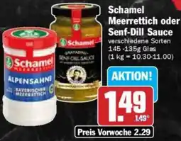 Hit Schamel Meerrettich oder Senf-Dill Sauce Angebot
