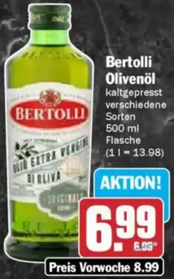 Hit Bertolli Olivenöl Angebot