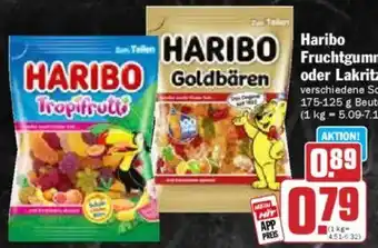 Hit Haribo Fruchtgummi oder Lakritz Angebot