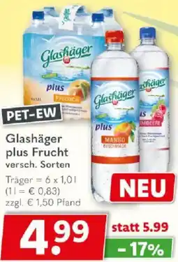 Getränkeland Glashäger plus Frucht Angebot