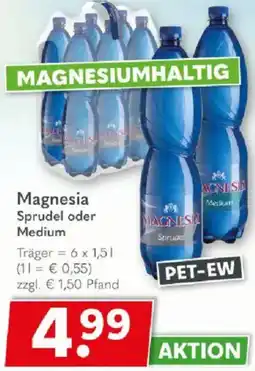 Getränkeland Magnesia Sprudel oder Medium Angebot