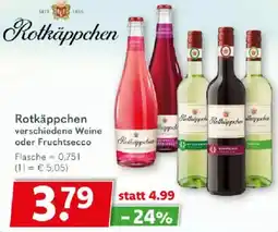 Getränkeland Rotkäppchen Weine oder Fruchtsecco Angebot
