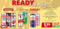 Getränkeland Smirnoff, Captain Morgan oder Gordon's Angebot