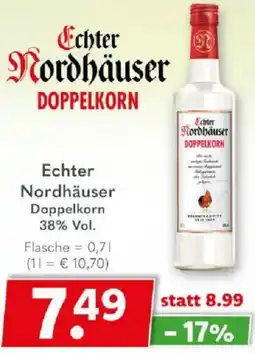 Getränkeland Echter Nordhäuser Doppelkorn Angebot