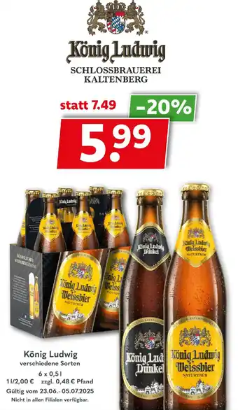 Getränkeland König Ludwig Angebot