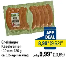 METRO Greisinger Käsekrainer Angebot