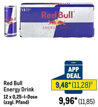 METRO Red Bull Energy Drink Angebot