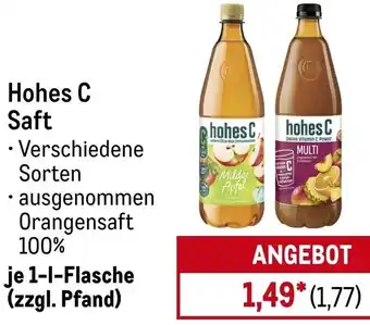 METRO Hohes C Saft Angebot
