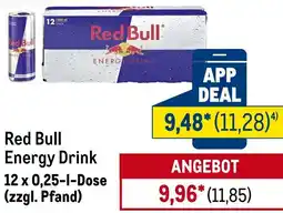 METRO Red Bull Energy Drink Angebot