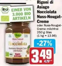 Hit Rigoni di Asiago Nocciolata Nuss-Nougat Creme Angebot