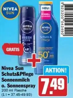 Hit Nivea Sun Schutz&Pflege Sonnenmilch o. Sonnenspray Angebot