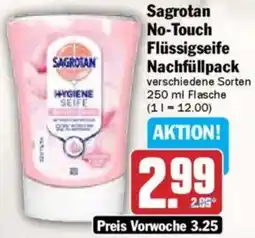 Hit Sagrotan No-Touch Flüssigseife Nachfüllpack Angebot