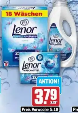 Hit Lenor Waschmittel Pulver, flüssig oder Pods Angebot