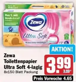 Hit Zewa Toilettenpapier Ultra Soft 4-lagig Angebot