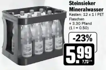 Hit Steinsieker Mineralwasser Angebot