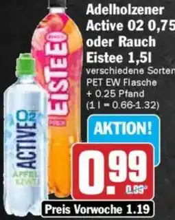 Hit Adelholzener Active oder Rauch Eistee Angebot