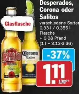 Hit Desperados, Corona oder Salitos Angebot