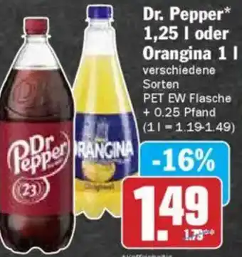 Hit Dr. Pepper oder Orangina Angebot