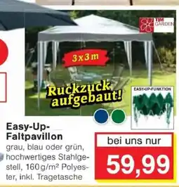 Jawoll TIM GARDEN easy-Up- Faltpavillon Angebot