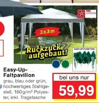 Jawoll TIM GARDEN easy-Up- Faltpavillon Angebot