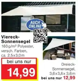 Jawoll Viereck- Sonnensegel Angebot