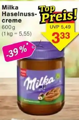 Jawoll Milka Haselnuss- creme Angebot