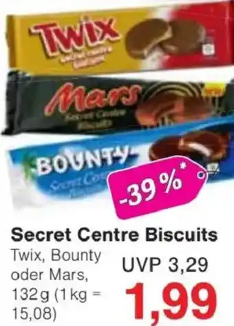 Jawoll Secret Centre Biscuits Twix, Bounty oder Mars Angebot