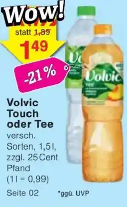 Jawoll Volvic Touch oder Tee Angebot