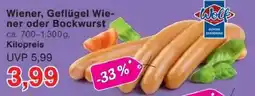 Jawoll Wolf Wiener, Geflügel Wie- ner oder Bockwurst Angebot
