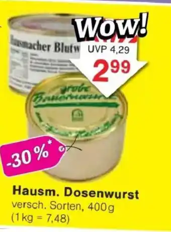 Jawoll Hausm. Dosenwurst Angebot