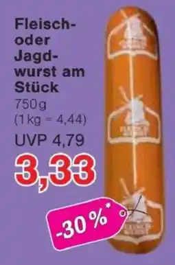 Jawoll Fleisch- oder Jagd- wurst am Stück Angebot