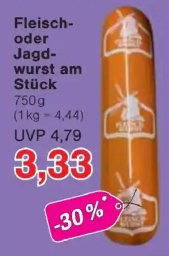 Jawoll Fleisch- oder Jagd- wurst am Stück Angebot