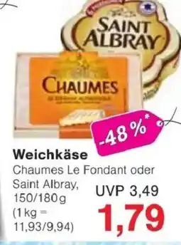 Jawoll Weichkäse Chaumes Le Fondant oder Saint Albray Angebot